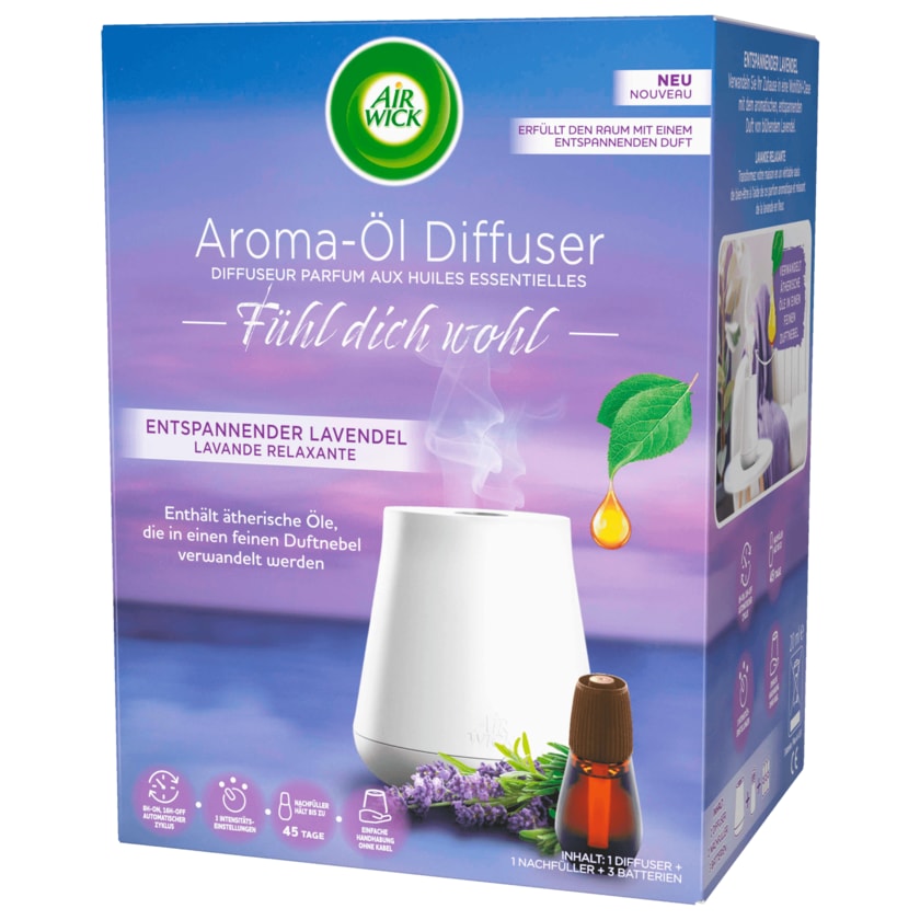 Air Wick Aroma-Öl Diffuser Starter-Set Entspannender Lavendel 20ml